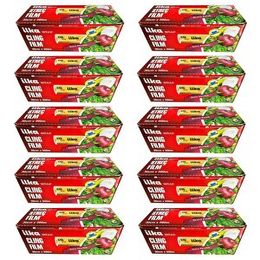 İlka 10 Paket 30 cm 500 mt Şeffaf Mutfak Rulo Streç Film Folyo