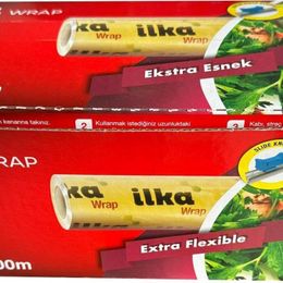 İlka 30 cm 500 mt Şeffaf Mutfak Rulo Streç Film Folyo