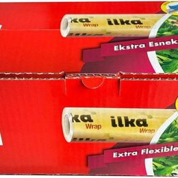 İlka 45 cm 500 mt Şeffaf Mutfak Rulo Streç Film Folyo