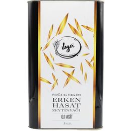 İlya 10 lt Organik Soğuk Sıkım Zeytinyağı