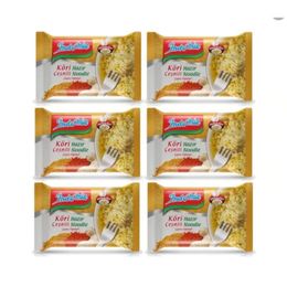 Indomie Köri Çeşnili Hazır Noodle 75 gr x 6 Adet Hazır Makarna