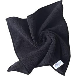 Intermop 40x40 cm Mikrofiber Kalın Dokulu Kurulama Siyah Temizlik Bezi