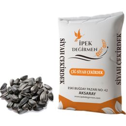 İpek Değirmen 1 kg Lüks Kuruyemiş Çekirdek Çiğ Siyah Ay Çekirdeği