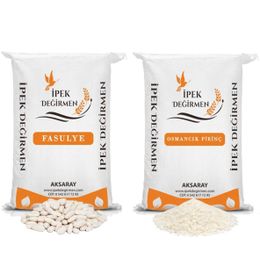 İpek Değirmen 2 kg Yemeklik Kuru Fasulye + Pilavlık Osmancık Pirinç