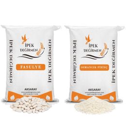 İpek Değirmen 2 kg Yemeklik Kuru Fasulye + Pilavlık Osmancık Pirinç