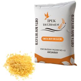 İpek Değirmen 3 kg Doğal Köy Bulguru Orta Boy Kepeksiz Pilavlık Bulgur