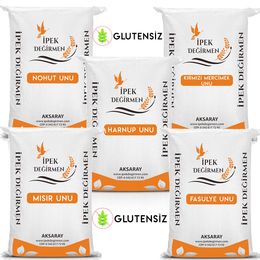 İpek Değirmen 5 kg 5 Çeşit Çölyak Glutensiz Un Paketi