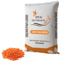İpek Değirmen 5 kg Kırmızı Yaprak Mercimek Glutensiz Doğal Yerli Köy Mercimeği