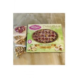 Ispartamdan Yöresel Ürünler 300 gr Güllü Antep Fıstıklı Çifte Kavrulmuş Lokum