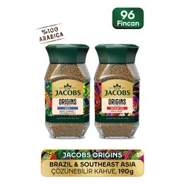 Jacobs 95 gr Origins Brazil + 95 gr Southeast Asia Çözüneblir Kahve