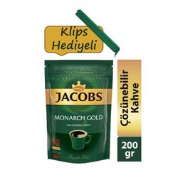 Jacobs Monarch 200 gr Gold Kahve + Klips Hediyeli
