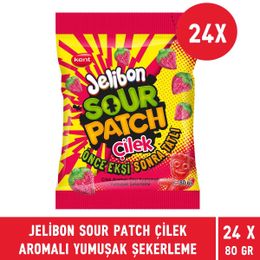 Jelibon 80 gr Sour Patch Çilek Aromalı Yumuşak Şekerleme