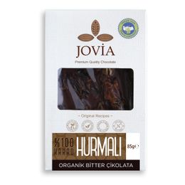 Jovia 85 gr Bitter Hurmalı Organik Çikolata