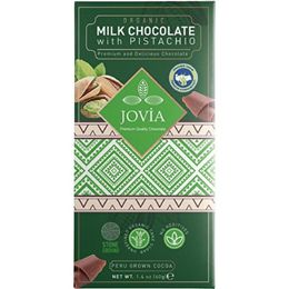 Jovia Premium Quality 40 gr Organik Sütlü Çikolata Antep Fıstıklı
