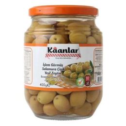 Kaanlar 400 gr  Çizik Yeşil Zeytin