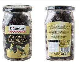 Kaanlar 450 gr 201-230 Xl Doğal Salamura Yağlı Siyah Zeytin