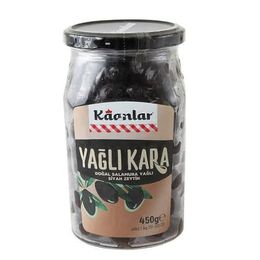 Kaanlar 450 gr Doğal Salamura Yağlı Siyah Zeytin