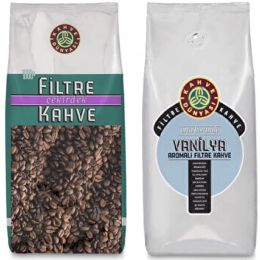 Kahve Dünyası 1 kg Filtre Kahve + 1 kg Vanilya Aromalı Kavrulmuş Çekirdek Kahve