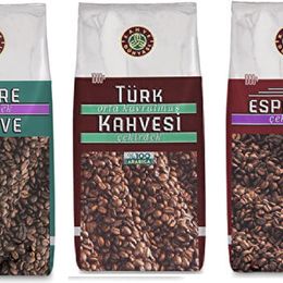 Kahve Dünyası 1 kg Kavrulmuş Çekirdek Türk Kahvesi + 1 kg Espresso + 1 kg Filtre Kahve