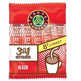 Kahve Dünyası 3ü 1 Arada Klasik Kahve 8 Li