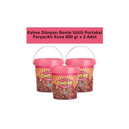 Kahve Dünyası 400 gr Sütlü Bonte Portakal Parçacık ve Bitter Kova Çikolata