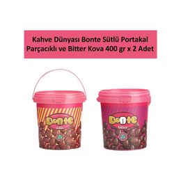 Kahve Dünyası 400 gr Sütlü Bonte Portakal Parçacık ve Bitter Kova Çikolata