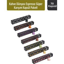 Kahve Dünyası 70'li Espresso Süper Karışım Kapsül Paketi