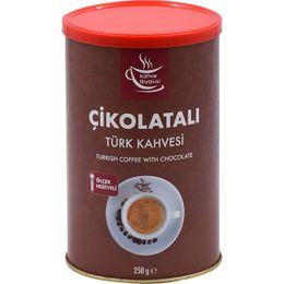 Kahve Tiryakisi 250 gr Teneke Çikolatalı Türk Kahvesi