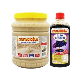 Kalaycıoğlu 1,9 kg Bozkır Beyaz Tahin + 950 gr Üzüm Pekmezi