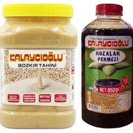 Kalaycıoğlu 935 gr Bozkır Beyaz Tahin + 950 gr Kozalak Pekmezi