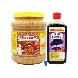 Kalaycıoğlu Bozkır Tahin Dünyası 1,9 kg Kavrulmuş Tahin + 950 gr Üzüm Pekmezi