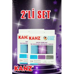 Kanz 2x3'lü Alman Mikrofiber Cam Bezi