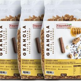 Kappadokia 300 gr Chia Keten Bal ve Tarçınlı Granola