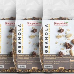 Kappadokia 3x300 gr Fıstıklı Susamlı Kakaolu Granola