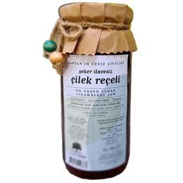 Kaptan'ın Ceviz Çiftliği 300 gr Şeker İlavesiz Çilek Reçeli