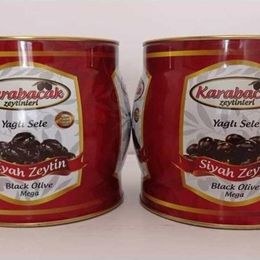 Karabacak 2x2 kg Teneke Mega Boy Siyah Zeytin
