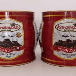 Karabacak 2x2 kg Teneke Mega Boy Siyah Zeytin
