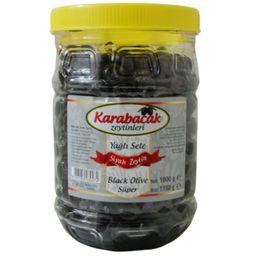 Karabacak Siyah Zeytin Süper Boy 1 kg Pet Kavanoz