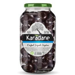 Karadane 1 kg 231- 260 KB Doğal Siyah Zeytin