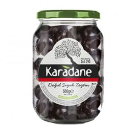 Karadane 500 gr 261-290 Kalibre Doğal Siyah Zeytin