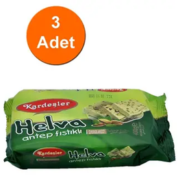 Kardeşler 3x400 gr Antep Fıstıklı Tahin Helva