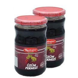 Kardeşler 800 gr x 2 Adet Üzüm Pekmezi Cam Kavanoz
