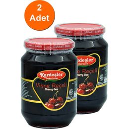 Kardeşler Şekerleme 1 kg x 2 Adet Vişne Reçeli Cam Kavanoz