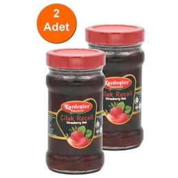Kardeşler Şekerleme 2x380 gr Cam Kavanoz Çilek Reçeli