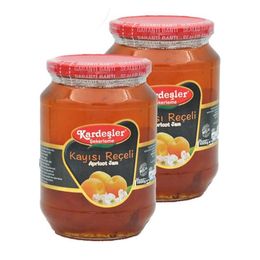 Kardeşler Şekerleme Kayısı Reçeli Cam Kavanoz 1 kg X2