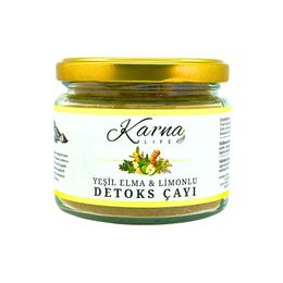 Karna Life 120 gr Doğal Yeşil Elma ve Limonlu Detoks Çayı