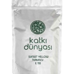 Katkı Dünyası E110 Sunset Yellow Turuncu 100 gr Toz Gıda Boyası
