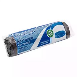 Kazanç 220 gr 80x110 cm Siyah Jumbo Eko Standart Çöp Poşeti