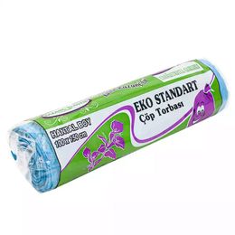Kazanç 500 gr 100x150 cm Hantal Mavi Eko Standart Çöp Poşeti