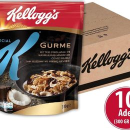 Kellogg's 10x300 gr Special K Bitter Çikolatalı Hindistan Cevizi Dilimli Gevrek